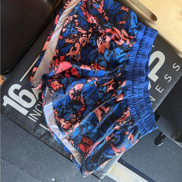 Blue and orange (sherbet)Women's Athletic Shorts - Picture 1 of 5